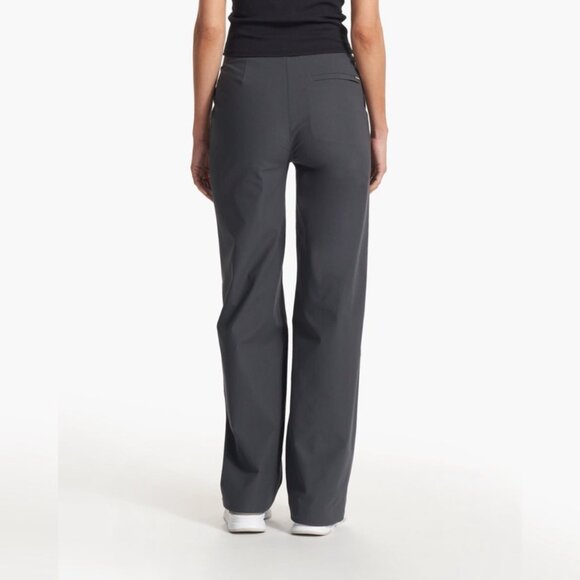 Vuori Women's Meta Wideleg Pants Modern Workwear Gray Athleisure Size Medium - Picture 3 of 9